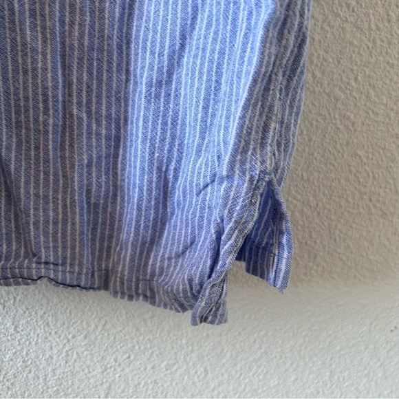 Old Navy Women’s Shift Dress XL Blue White Stripe Button Front Pockets Relax - Picture 12 of 12